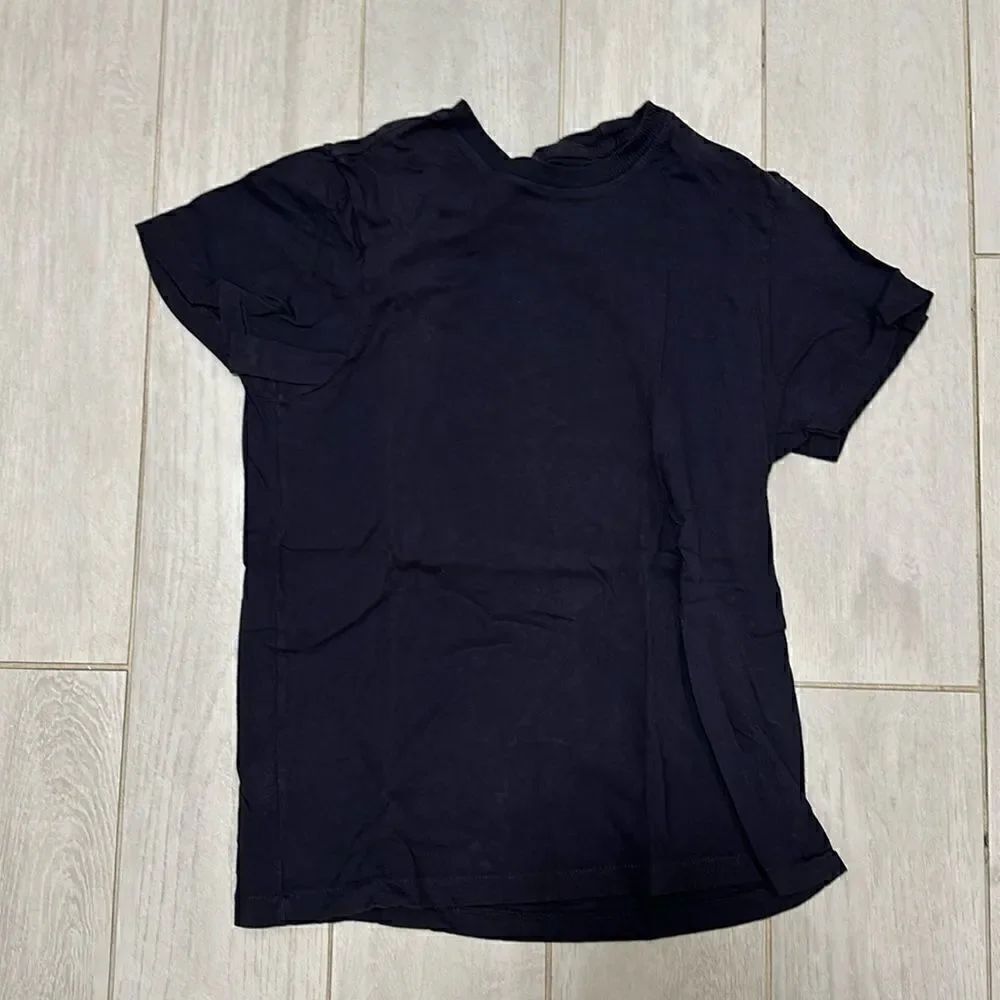Set active Small New cotton blue tee shirt